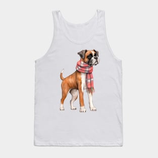 Boxer winter dog Tank Top